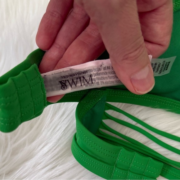 Victoria’s Secret Bombshell Push-Up Long Line Strappy Bikini Top 36DD - Picture 4 of 9